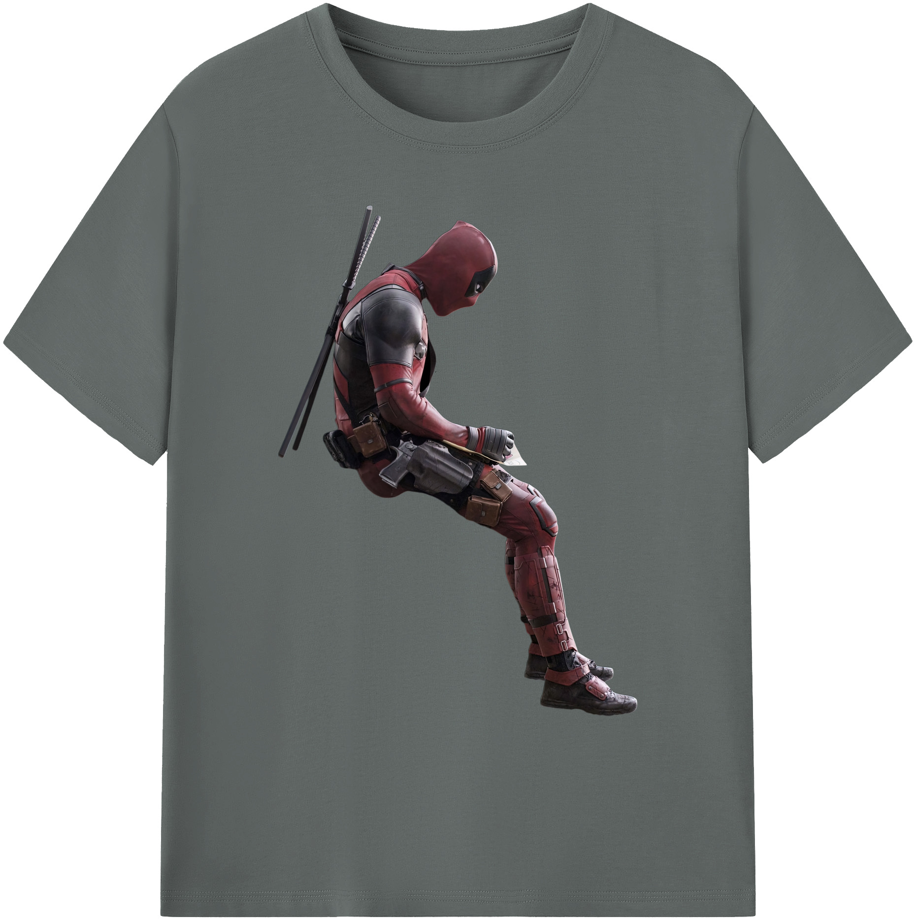 （画像用） Deadpool デッドプール 綿100％ メンズ半袖Tシャツ｜肌触りやわらか＆通気性
